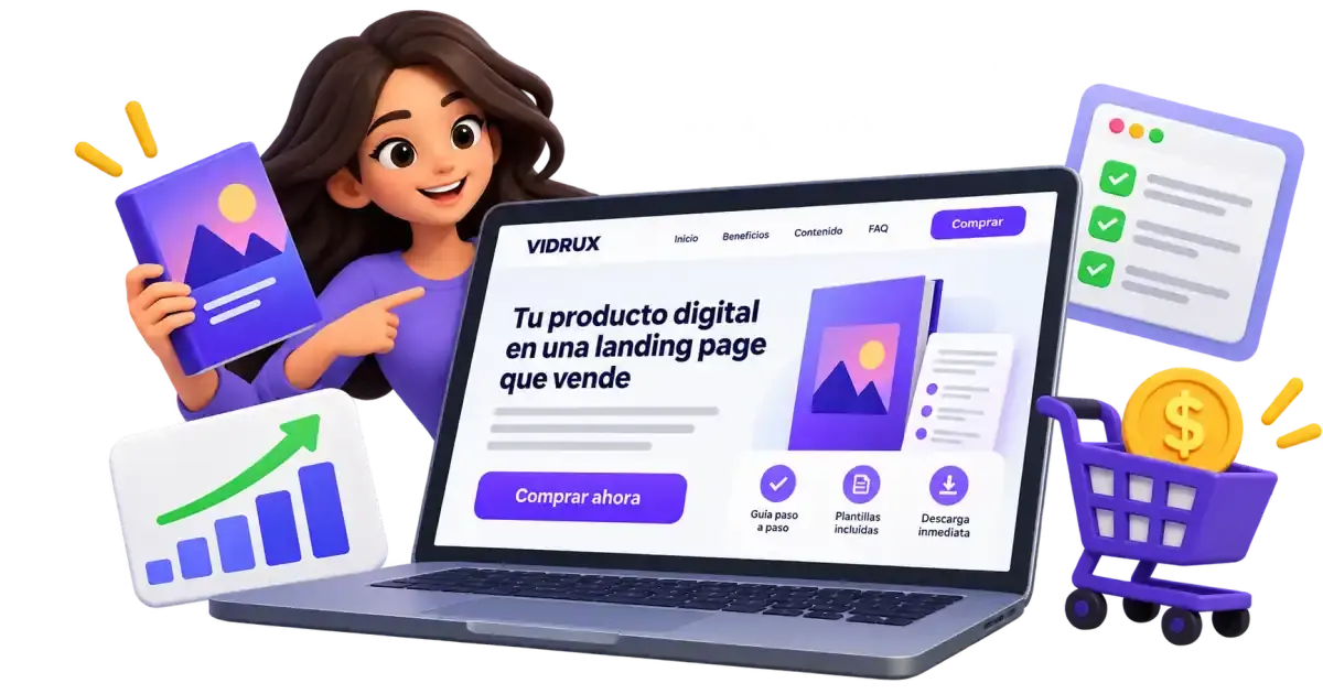 Cómo crear una landing page para vender un producto digital con IA